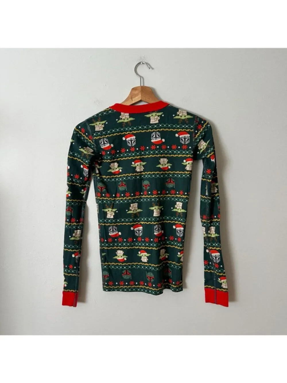 Hanna Andersson x Star Wars The Mandalorian Long Sleeve Pajama Top Kid's Size 14